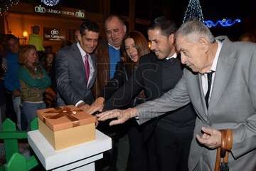 Encendido de la decoración navideña e inauguración del belén canario de Los Llanos  (Foto Francisco Javier Santana)